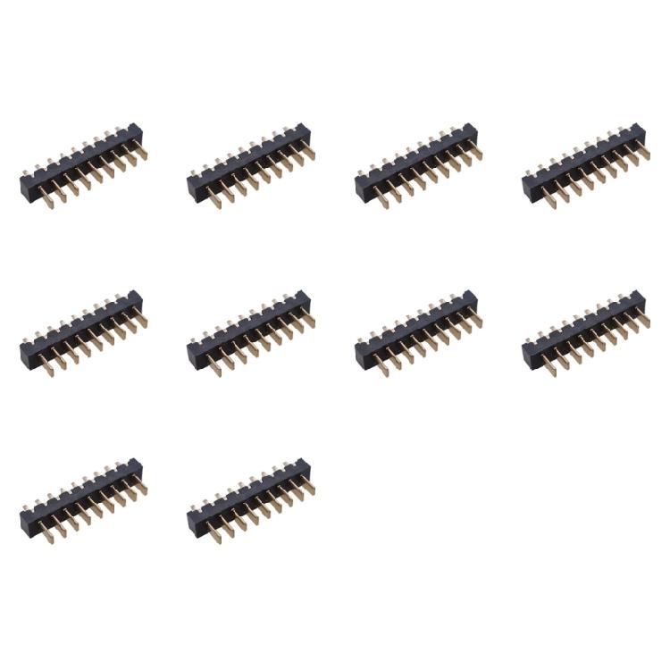 Circuit Board Power Connection Terminals for Industrial Controls, Measurement Equipment, and Consumer Electronics, with 9Pin Right-Angle Layout 10Pcs