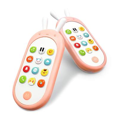 Richgv Smartphone Elektronisches Spielzeugtelefon für und Kinder Lernspielzeug zum Erlernen von Englisch und Fremdsprachen Finger Pink Babys, Kleinkinder, (6-36 Monate),