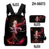 Classic Beyond the Boundary 3D Print 3pcs/Set pupil School Bags Laptop Daypack Backpack Inclined shoulder bag Pencil Case