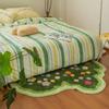 Soft Moss Flower Floor Mat for Living Room, Bedroom, Bedside, Children's Room, Moving House Gift, Home Decoration
