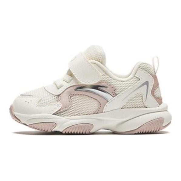 Anta Kids Casual Versatile Non-Slip Breathable Low-Top Walking Shoes Baby Shoes White Gray A22430003-2