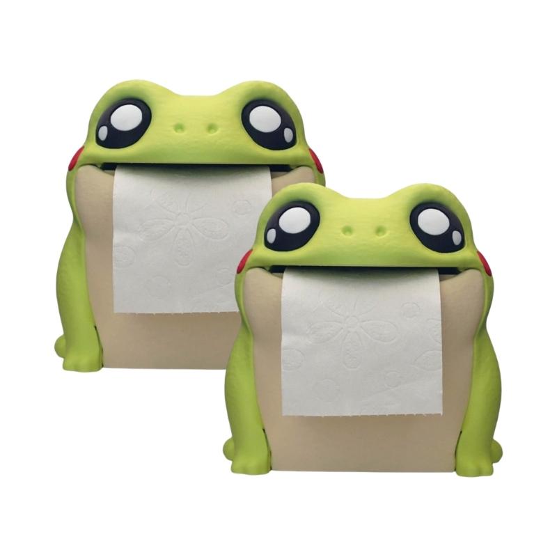 Frogs Tissue Dispenser Easy to Cleaning Practical Storage Solution for Living Room Bedroom Bathroom Decoration