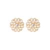 Gold Color Simulated Pearl For Women Hollow Round Accessories Jewelry Earring Sets Stud Earrings