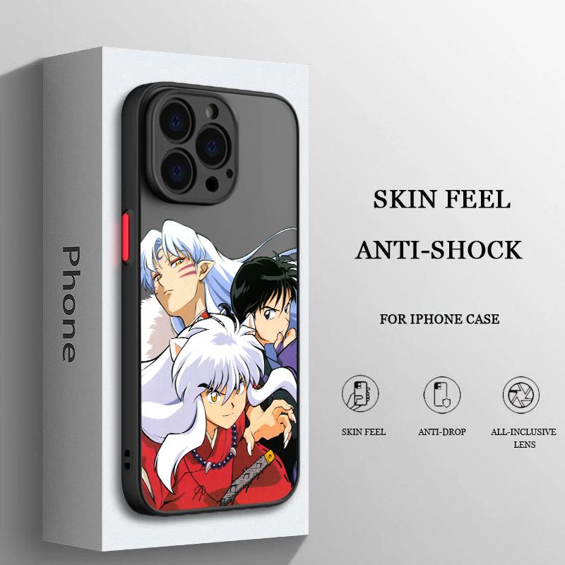 Custodia per telefono in TPU traslucido satinato Inuyasha Sesshoumaru per Apple iPhone 15 14 13 12 Mini 11 XS XR X 8 7 Pro Max Plus