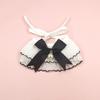 Spot Pet Lace Collar White Double Layer Lace Bib Cat Dog Adjustable Saliva Towel Photo Accessories
