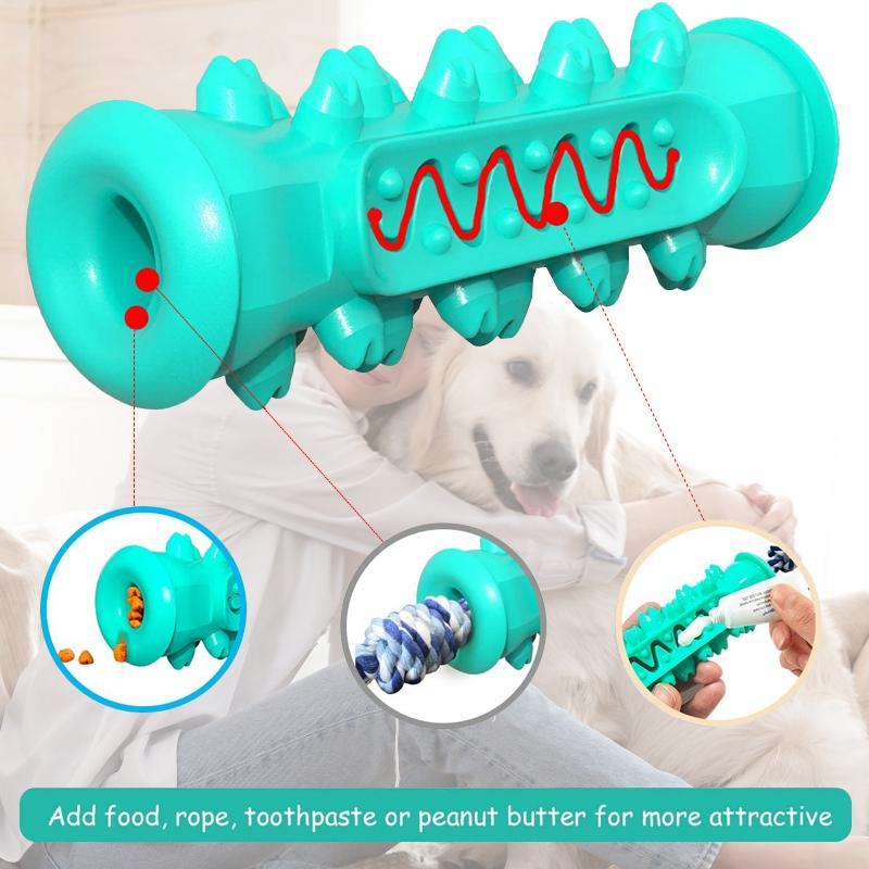 Dog Molar Toothbrush Stick Toy For Small Large Dog Cat Teeth JUEeaning Puppy Chew Interactive Training Leakage Food Toy