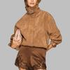 Women's Retro Slim Fit Long Sleeve Chain Jacket for Women Casual Outerwear