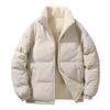 Padded-on jacket men's winter new lamb wool piled thickened bread cotton-padded jacket double-sided wear loose warm padded jacket women