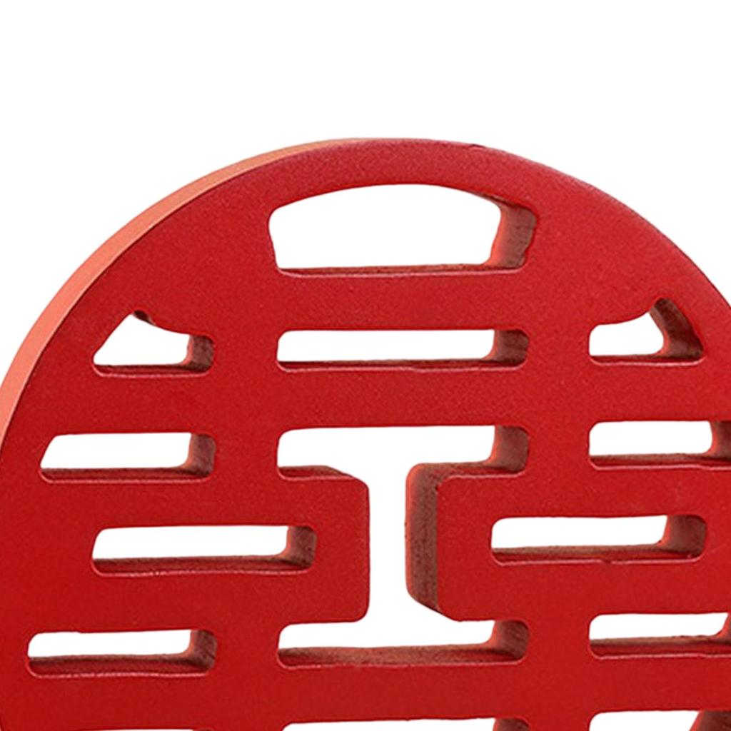 Tradition Chinese Red Happy, Wall Table Wooden Ornaments New House Supplies