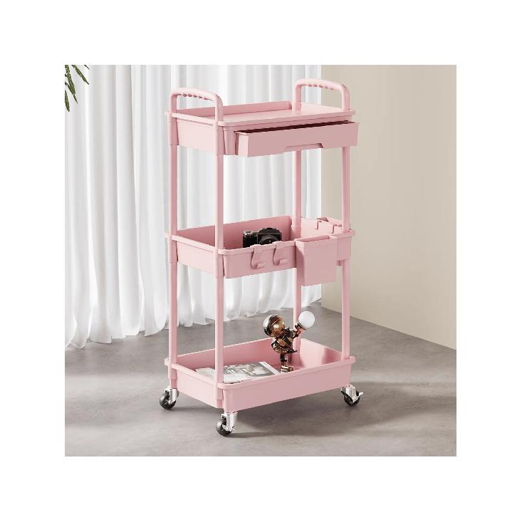 3 Tier Rolling Storage Cart With Drawers Rolling Utility Cart With Drawers,Room Decor,Bathroom Decor,Rolling Utility Cart Rolli