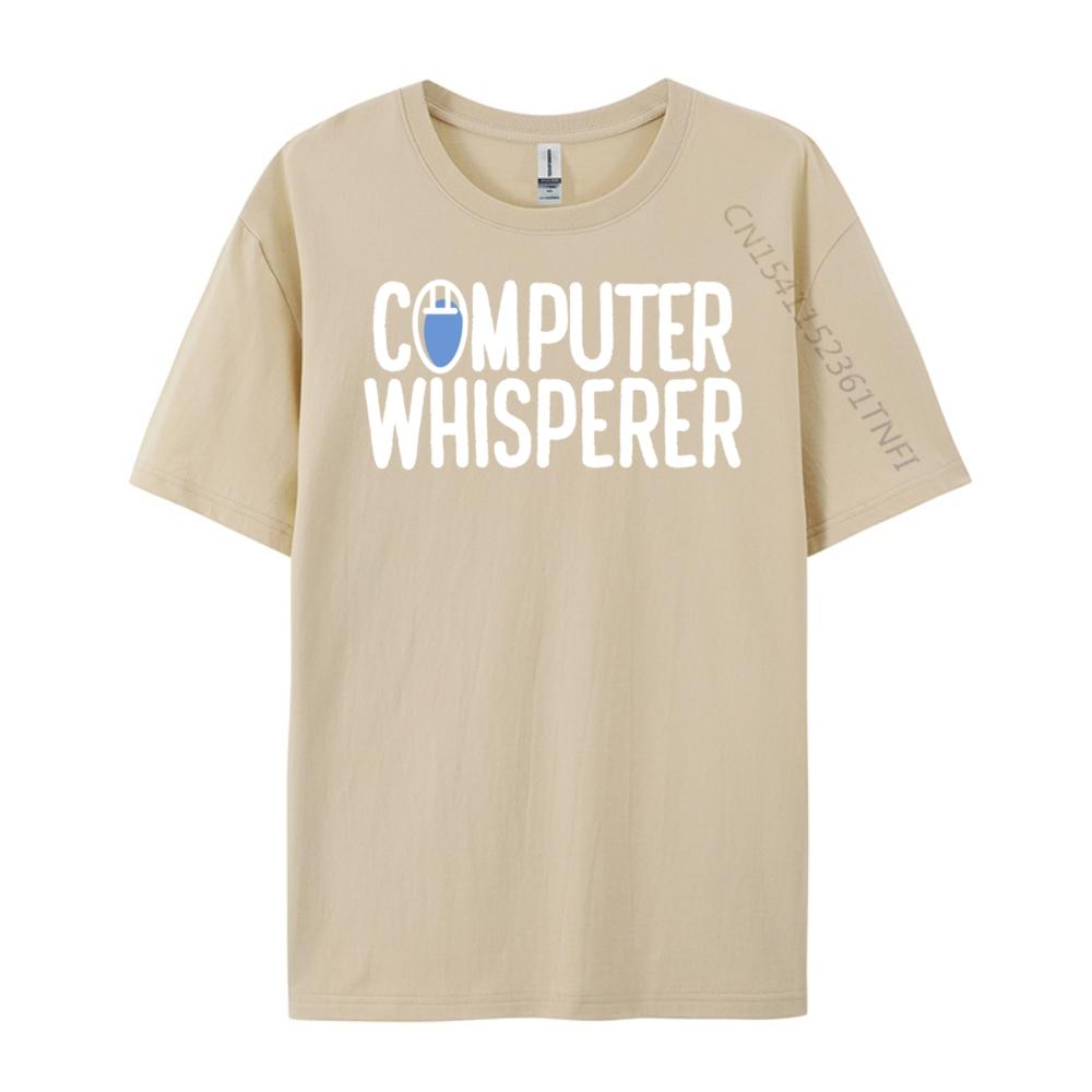 Pc Nerd Techie IT Technicus Computerfluisteraar Blauw En Wit Grafische T-shirts Dames Klassiek Grappige Cadeaus Grote Maten