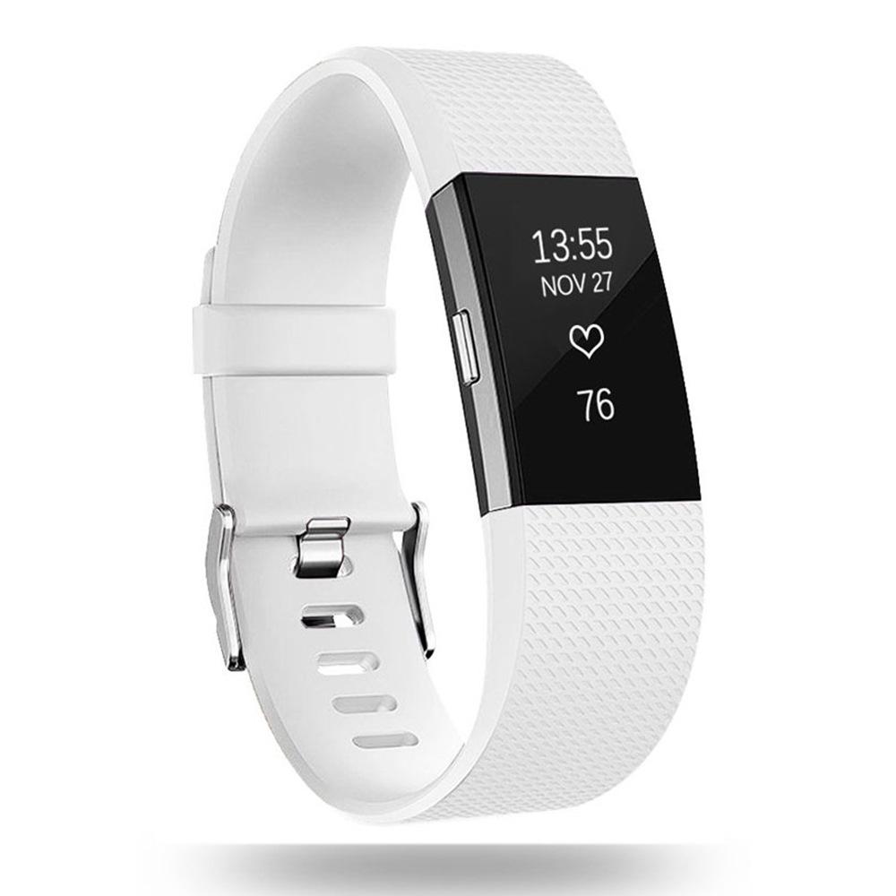 

Fitbit Charge 2 Клетчатый узор TPE Спортивный сменный ремешок на запястье Small белый