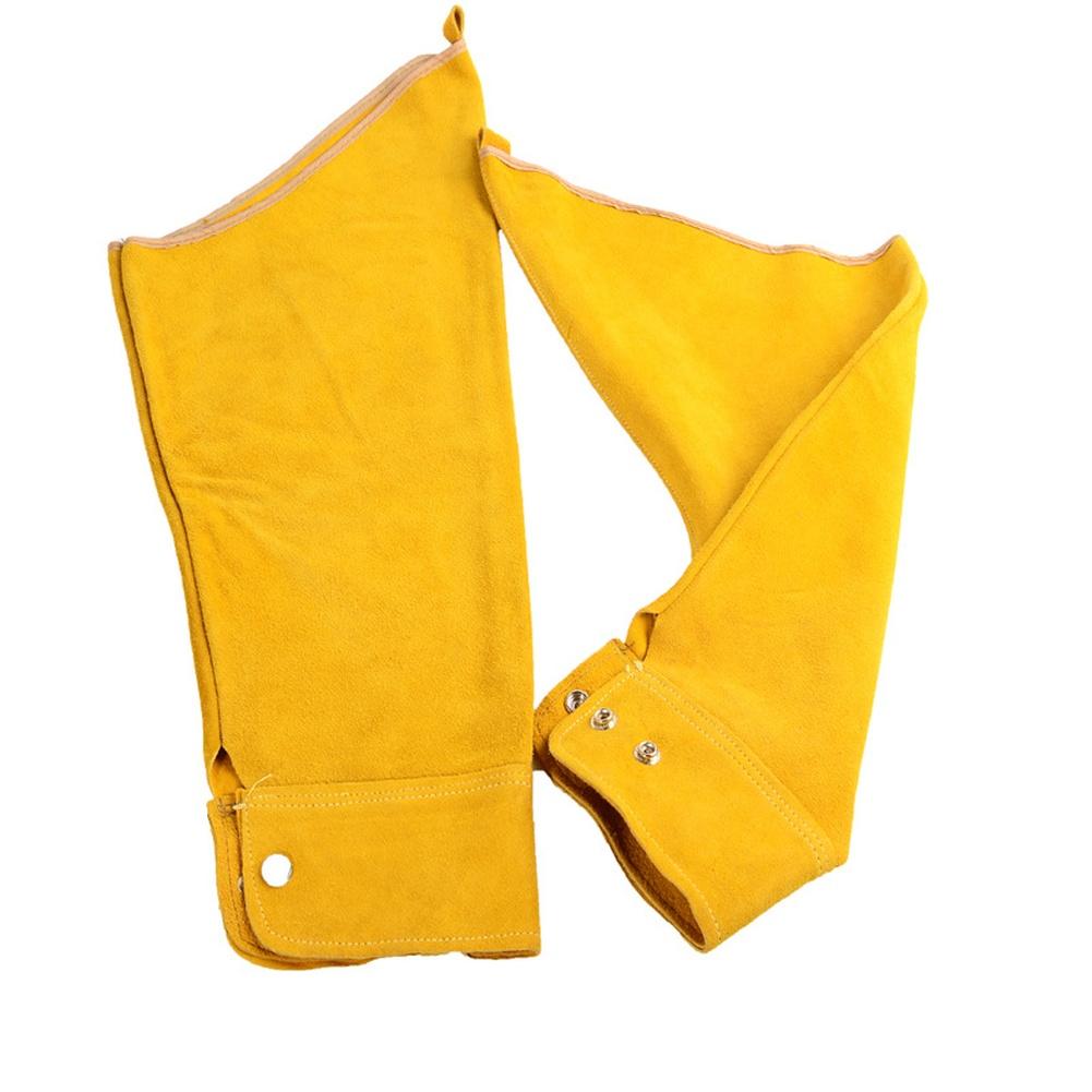 Cowhide Leather Welding Sleeve 60cm Designed for Heat Resistance and Durability in Professional Welding Environments