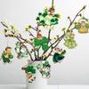 Decoration Green Shamrock Hanging Sign Lightweight Acrylic Sign For Party Celebration St. Patrick'S Day