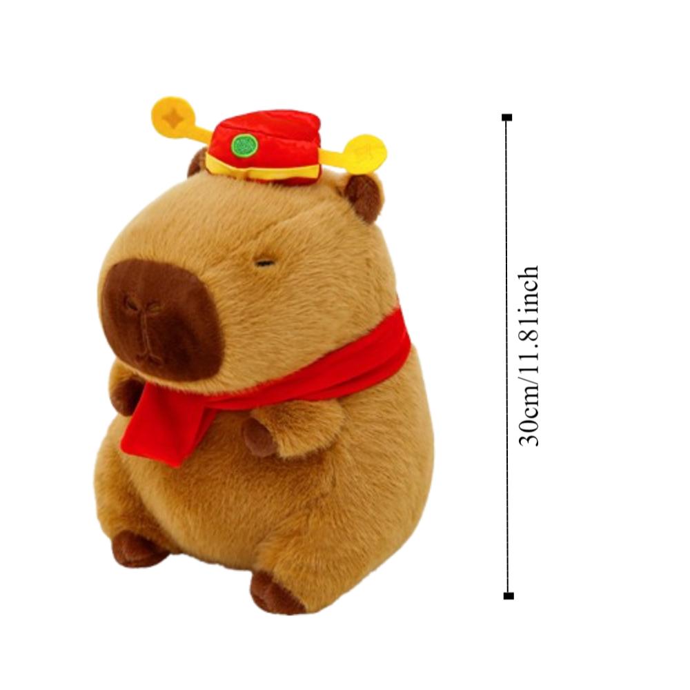 Stuffed Capybara Plush Doll Soft Stuffed Capybara Doll Kawaii Simulation Capybara Toy  Home Decor
