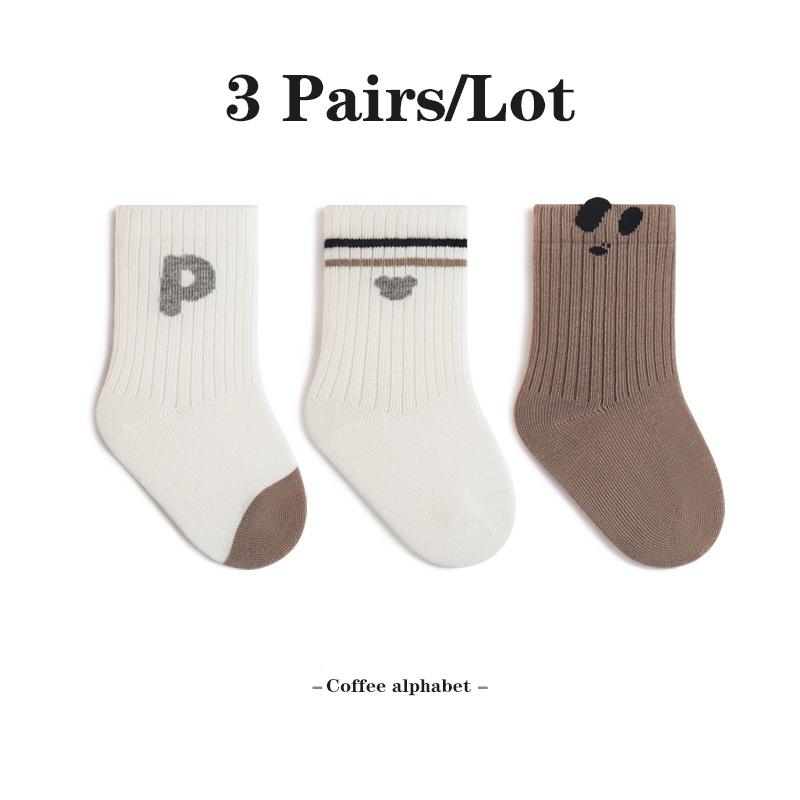 

3 Pairs Children s Socks Soft Cotton Newborn Socks Cute Bowknot Girl Socks For Babies Cartoon Baby boy Socks S(0-1Y)