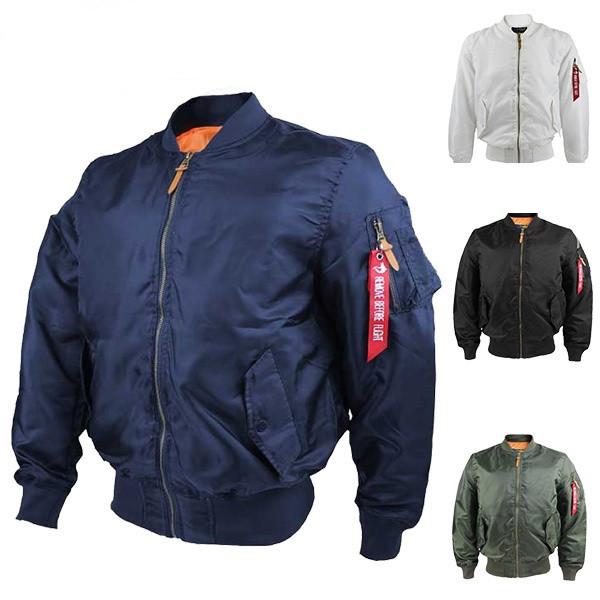 Cheap Bomber Jacket Coats Street Jacket Men Thick Jacket Military Air Force Embroidery Pilot