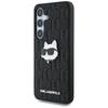 Pouzdro pro Samsung Galaxy S25 Karl Lagerfeld Logo Choupette Černé