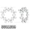 Shi Family Exquisite Purple Octagonal Rhinestone Necklace & Choker Bracelet Set