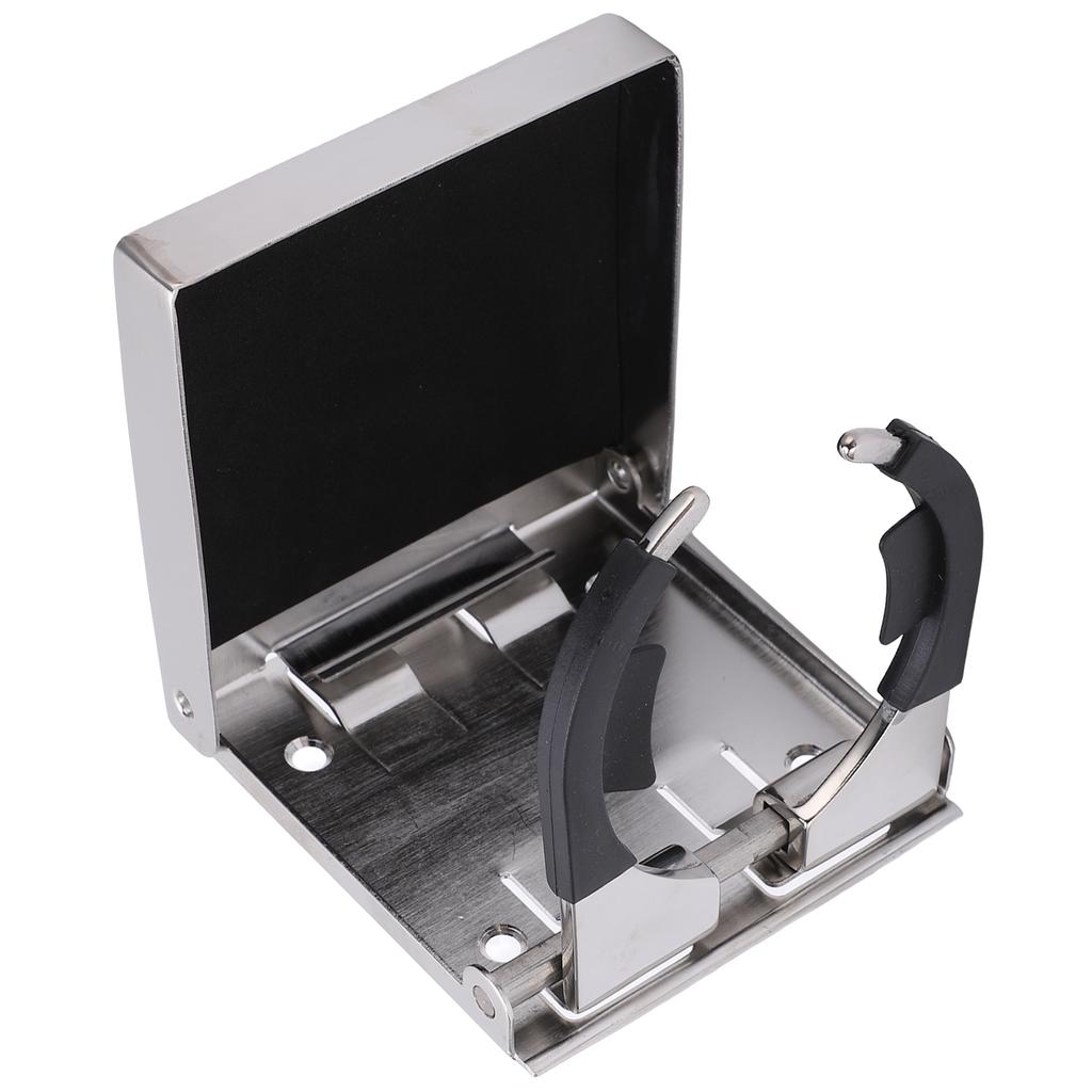 Stainless Steel Folding Drink Holder with Mount Screws Universal Cup Holders for Marine Boat
