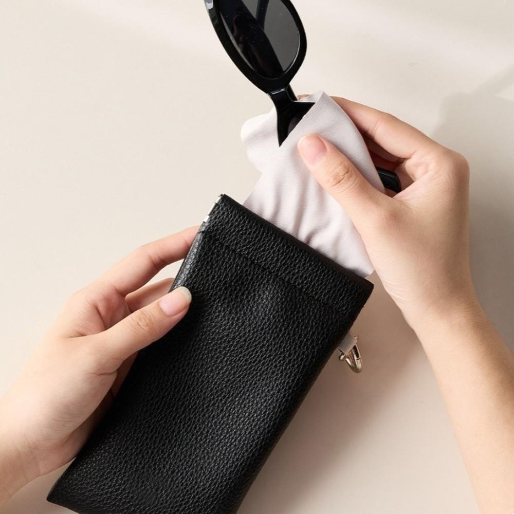 PU Glasses Protective Case Dustproof Eyewear Pouch Fashion Sunglasses Case  Travel