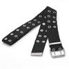 Solid Color Canvas Waist Belt Double Row Woven Belts Versatile Men's Belt  Jeans Wear