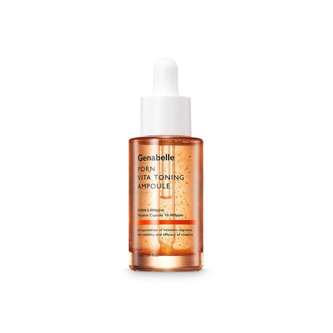 Genabelle PDRN Salmon Vita Toning Ampoule Brightening Firming Serum 30ml 1 Pack (30ml)