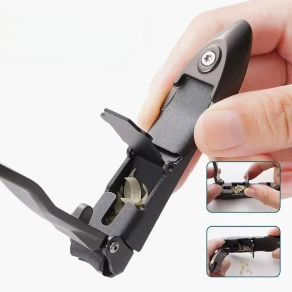 Stainless Steel Nail Clipper Ergonomic Design Self-Collecting Nail Cutters New Nail Trimmer