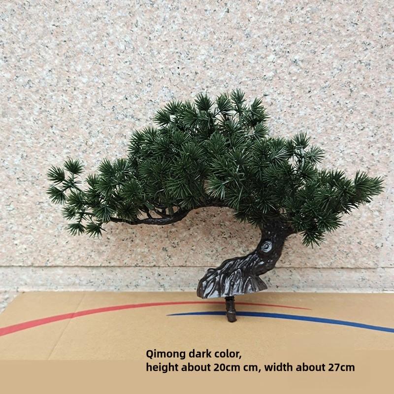 Simulation Welcoming Pine Bonsai Desktop Decor Simulation Plant Small Potted Living Room Green Plant Decoration Ornaments
