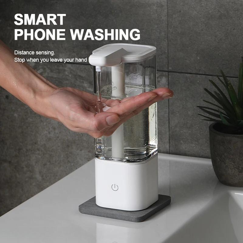 550ml Touchless Foaming Soap Dispenser Rechargeable Bathroom Waterproof Foam Soap Pump Smart Automatic Soap Dispenser
