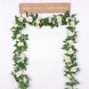 1 buc 2,2 m Floare Albă Artificială Fals Agățat Plante Fals Viță de Vie Frunze Artificiale Ghirlandă Flori Decor Nuntă
