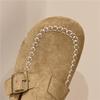 Retro Suede Round Toe Mary Janes with Hidden Heel & Soft Sole Loafers