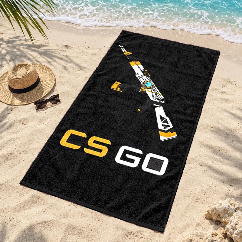 CS go Microfiber Beach Towel Quick Dry Sand Free Lightweight Beach Towels for Travel Swimming Camping