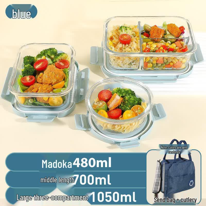 Ru Han Microwaveable Glass Lunch Box Set