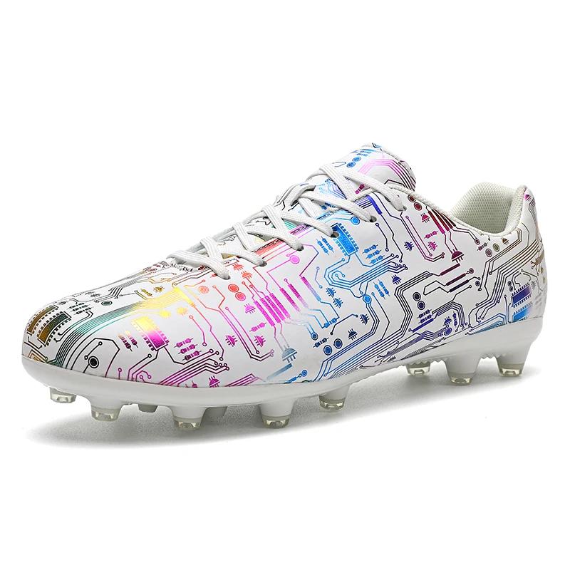 Men Soccer Shoes TF/FG Non-Slip Turf Grass Teenagers Football Boots 2024 New Original Pro Football Boots for Children