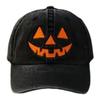 Halloween Pumpkin Face Baseball Hat for Women Men Funny Halloween Cap Ideal Gift for Outdoor Activities Fishing Camping & Daily
