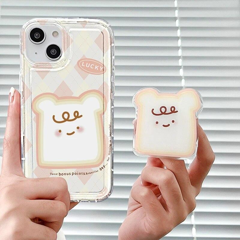 Niedliche Ständerhalterung Handyhülle für iPhone 15 Pro Max Hülle iphone 11 12 13 14 Pro XS Max XR X 7 8 Plus SE Klare Weiche Hülle