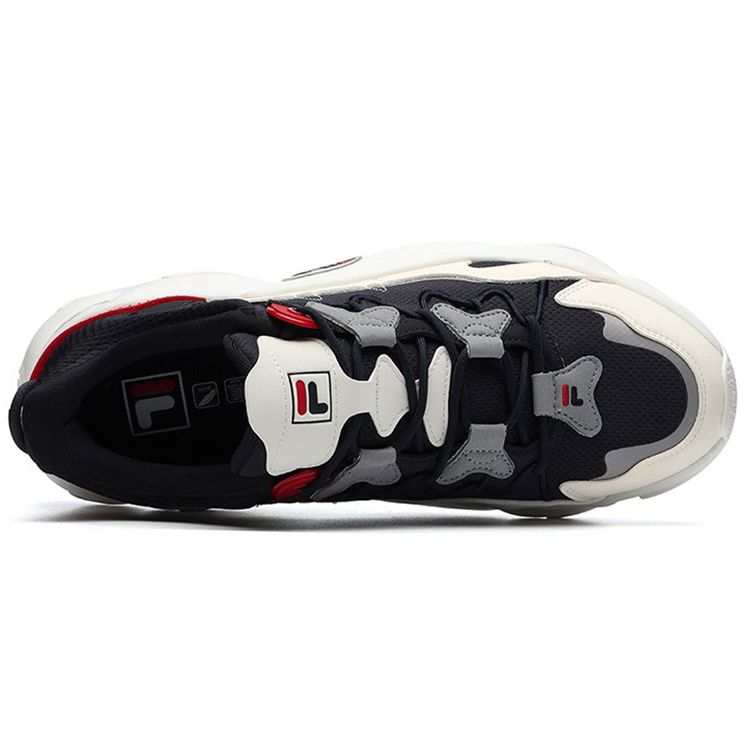 Fila Heritage Retro Color Block Sports Low Top Casual Running Shoes Men Sneakers Black White F12M141105FNG