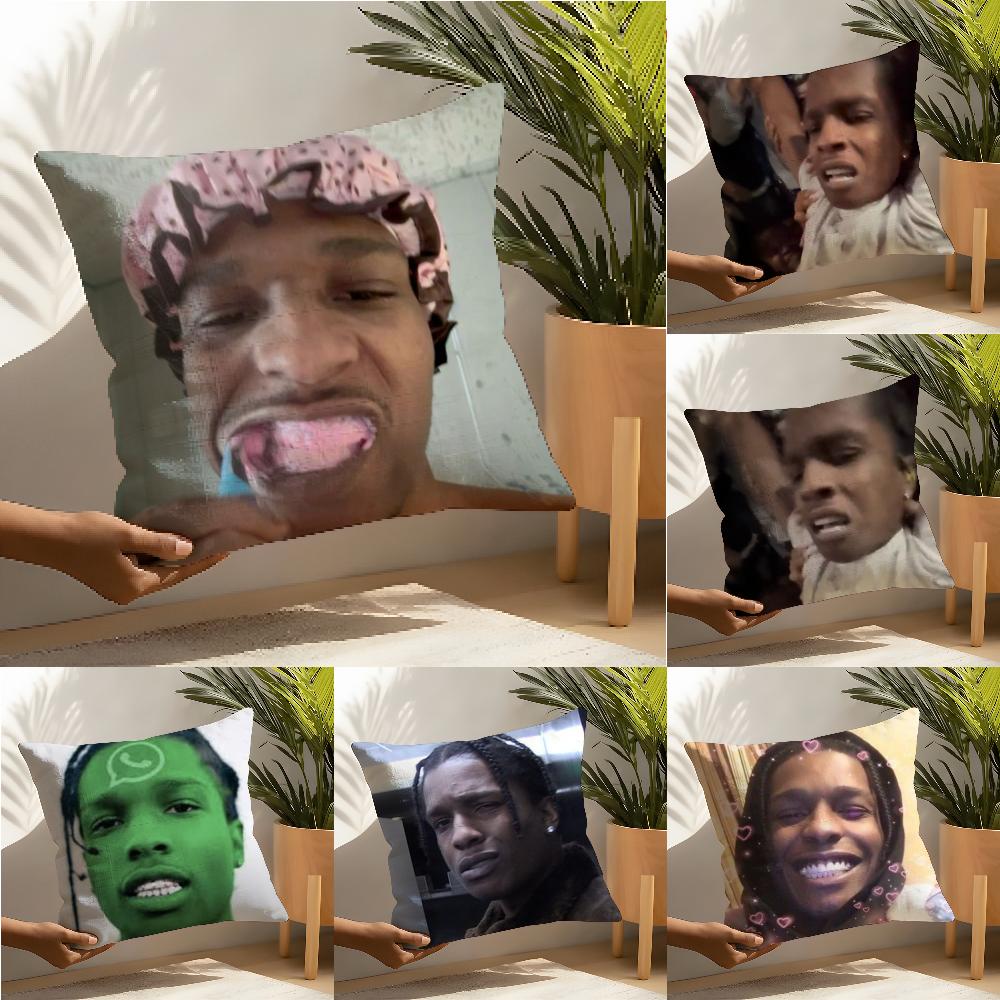 Funny rocky meme Flacko Pillow Case Home Living Room Decoration Linen Pillow Cases Cushion Cover