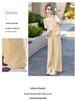 Summer 2025 Women's Age-Defying Three-Piece Set: Stylish Vest, Base Shirt, Wide-Leg Pants - RX9228