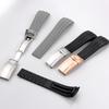 20mm Rubber Watch Strap for Rolex for Water Ghost Curved End Waterproof Wrist Band Metal Folding Buckle Diver Silicone Bracelet
