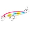 1PACK/10 section Fishing Lure Crank Bait Swim bait Bass Shad Dace 3D eyes Fishing Tools