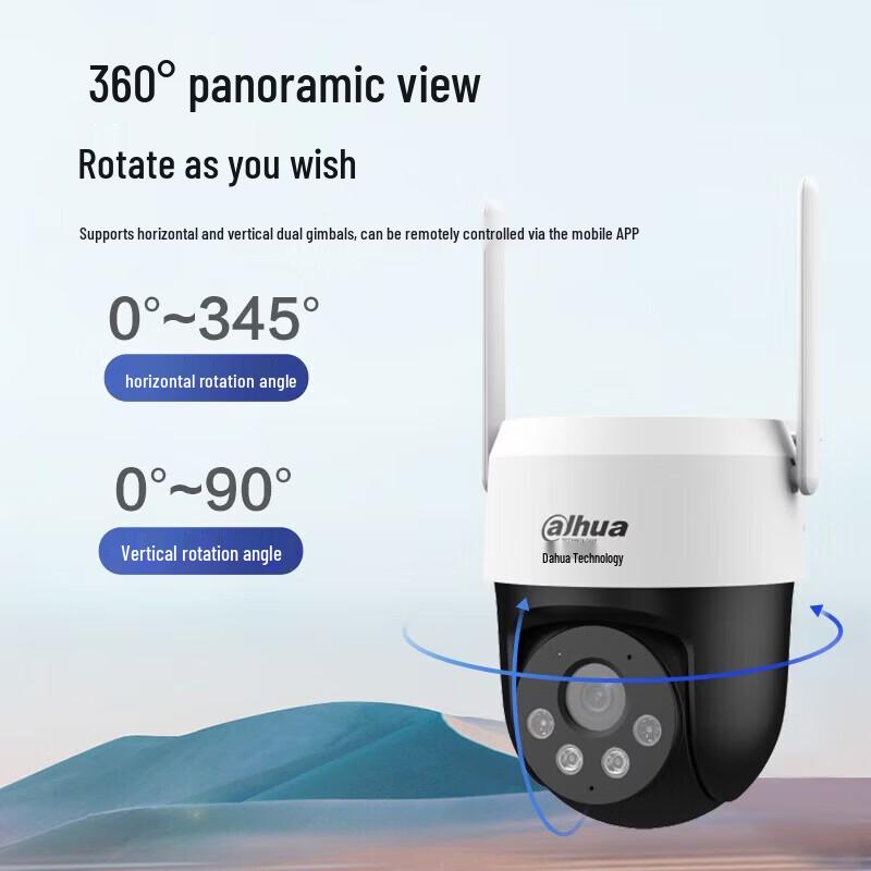 Dahua 4G 4MP Outdoor PTZ Security Camera with Free Lifetime Data CN Plug (adapter Included)