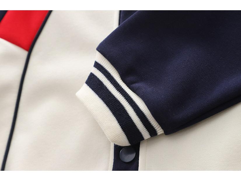 Toddler Boys' 2024 Spring/Autumn Three-Piece Set: Fashionable Baseball Jacket and Clothing