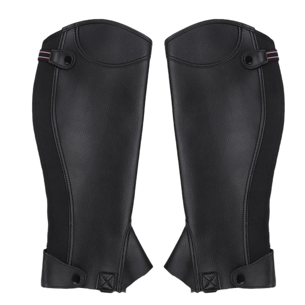 Equestrian Half Chaps for Adults Microfiber Protective Leg Guard Half Chap for Horse Riding XL