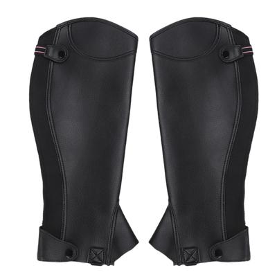 Equestrian Half Chaps for Adults Microfiber Protective Leg Guard Half Chap for Horse Riding XL
