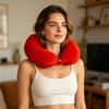 U-Shaped Pillow with Removable Cover, Neck Support Pillow for Travel Office Home, Lumbar Nap Cushion, Leg Lift Cushion, Cervical Relief Headrest