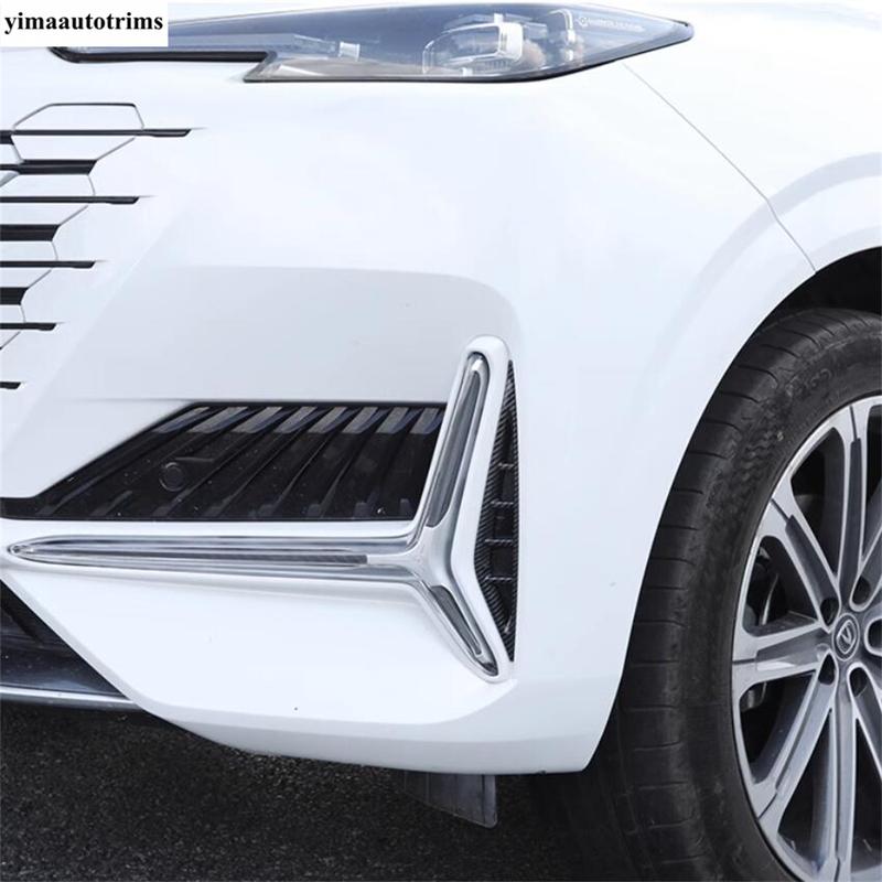 Car Front Fog Lights Lamps Frame Eyebrow Eyelid Strip Decoration Cover Trim ABS Accessories For Changan UNI-K UNIK - 2024