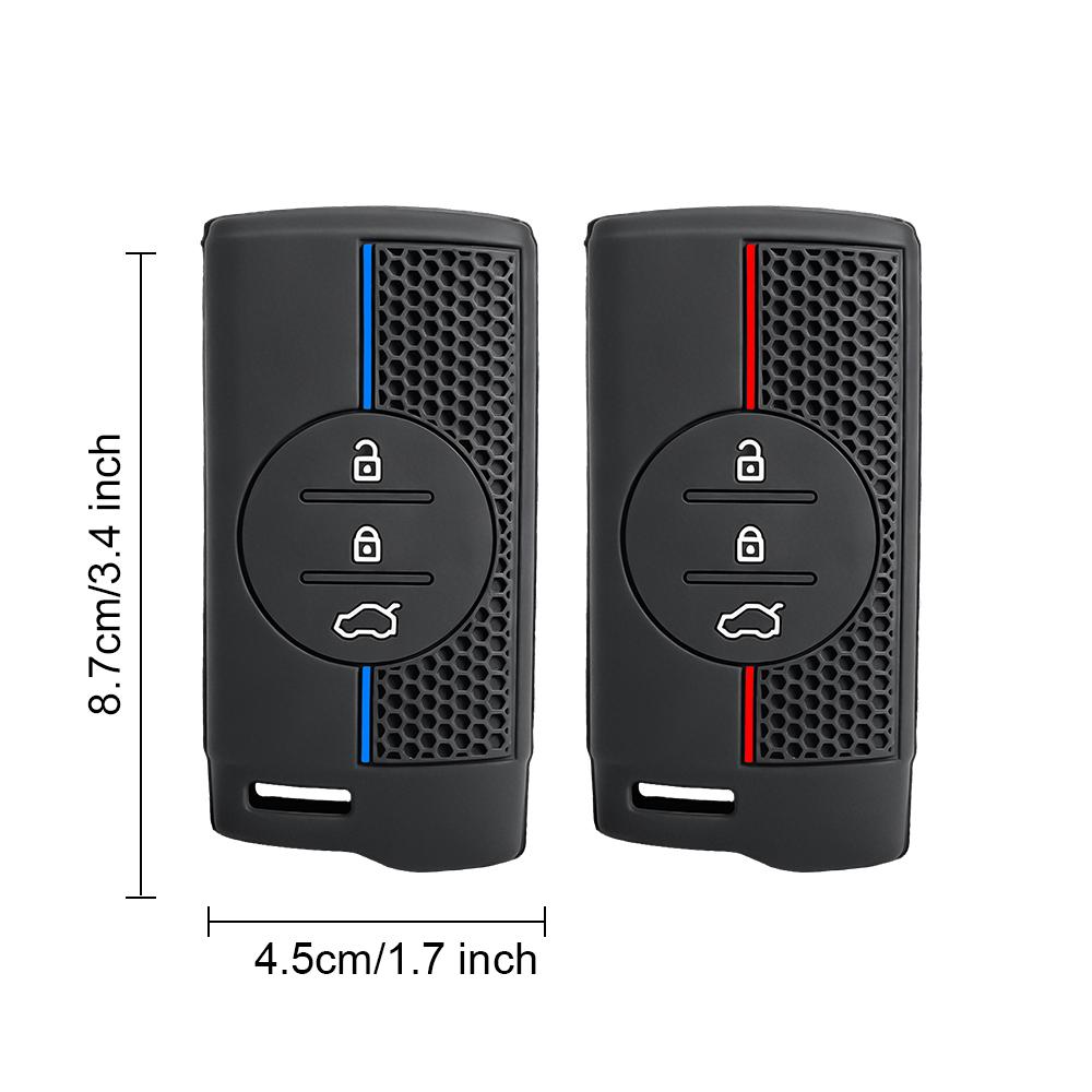Silicone Car Key Cover For Chery Tiggo 7 Pro 8 Pro Exeed Tiggo 2 3X Arrizo 5 Pro Gx 5X Eq7 Auto Shell Fob Holder Accessories