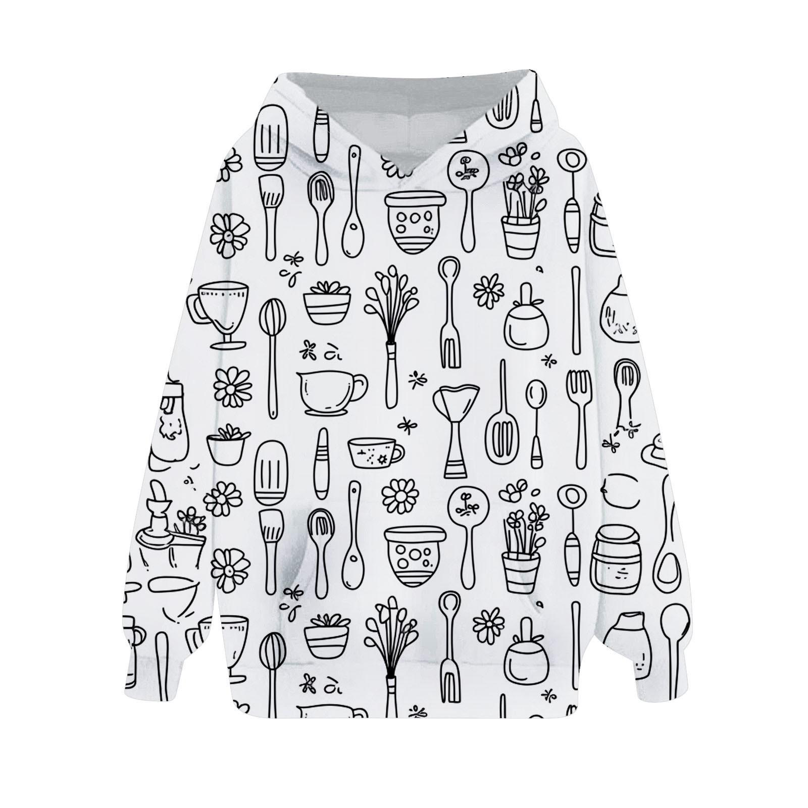 

DIY Hoodies Loose Christmas Prints Hooded Sports Shirt Fashionable Sports Shirt 130